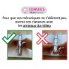 12-06507 - MOERA SAULE - CLASSEURS SIMILI CUIR - Ft 28 (l) x 31.5 (h) cm - 50 ex