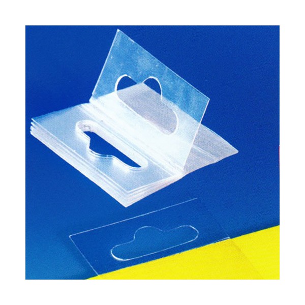 Attache adhésive type blister en PVC - Accessoire pour PLV