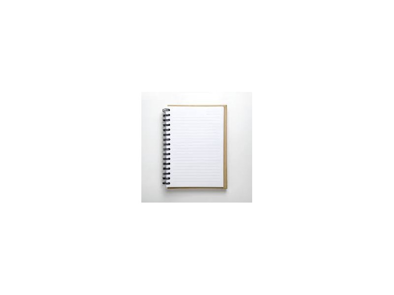 Carnet reliure spirale métallique