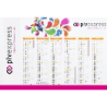 09-06656 - NB - INFINITY COM - Calendriers 15.5 x 21 cm - 1 Trou Imp Q R°/V° 500 ex