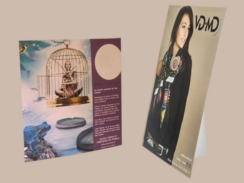 09-06673 - NB - STUDIO PDG - PLV BF FT A4 / VA - 2 modèles à 200 ex , soit 400 ex